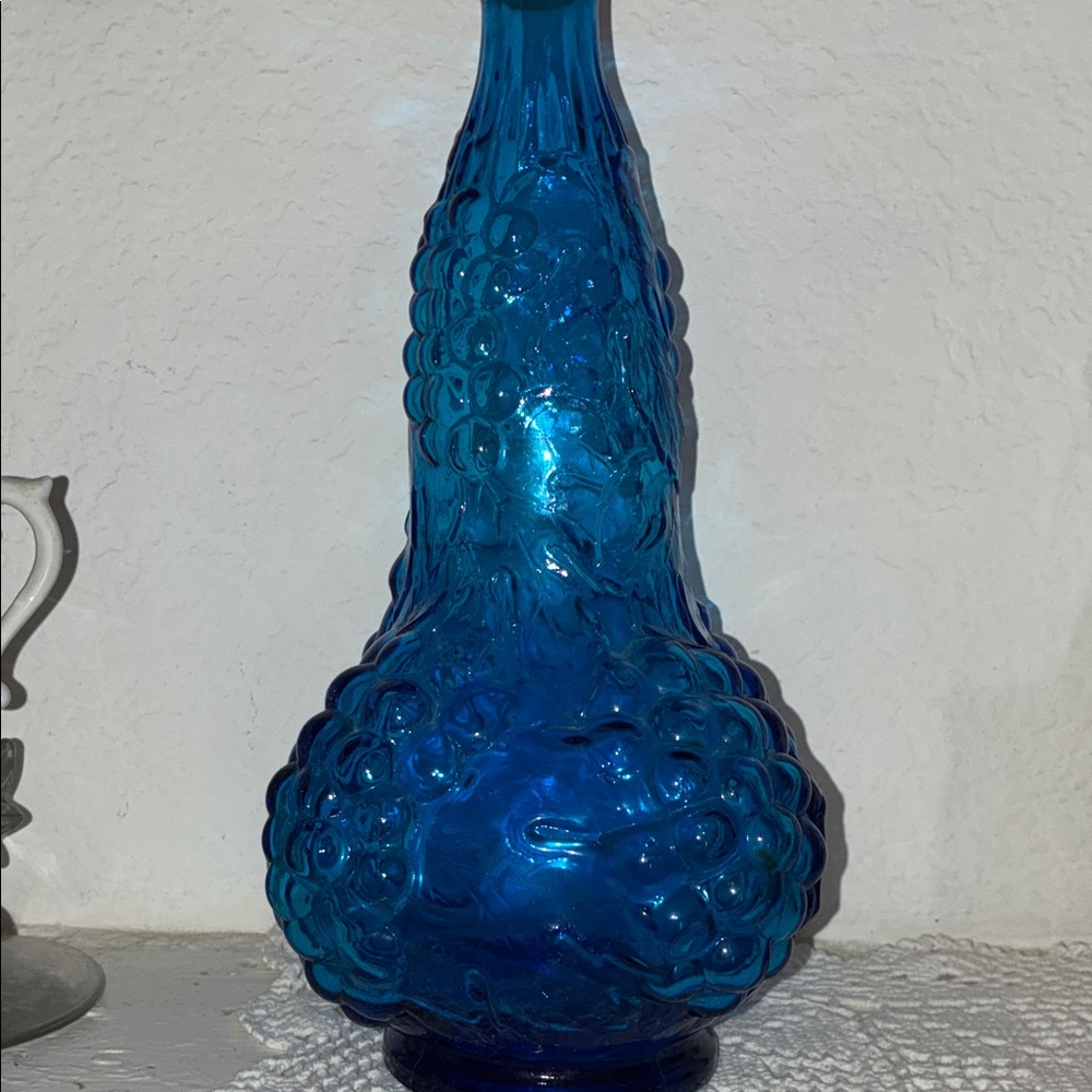 Blue Decorative Glass Vase - Home Accents - Picture 2 of 3